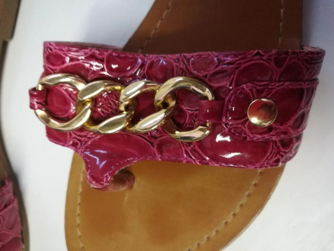 Fuchsia sandalen met ges maat 39 (interieure imperfecties) – photo 18